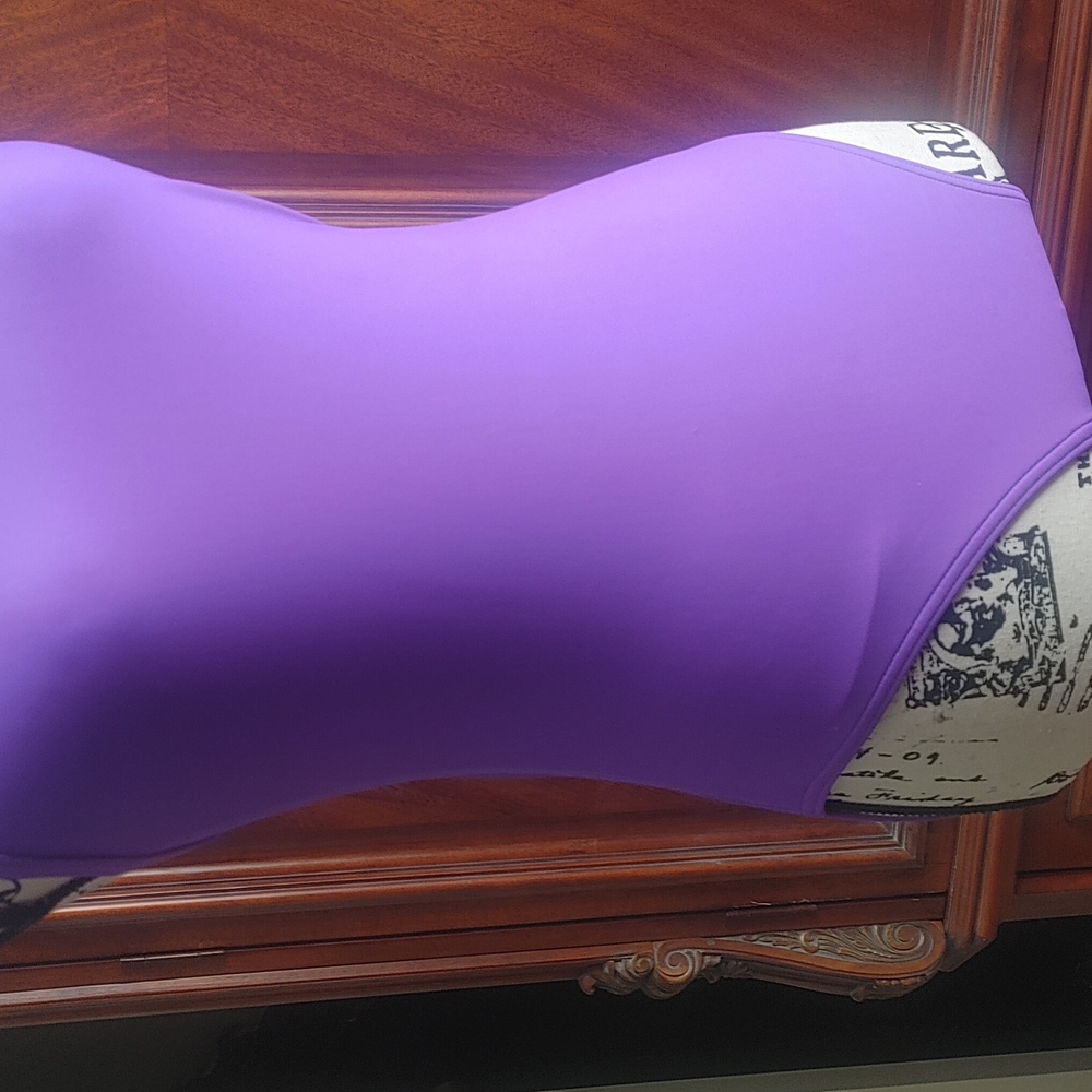 Sporty Vibrant Purple Swimsuit
